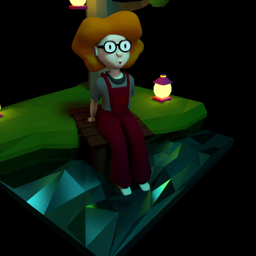 Low Poly Girl 02